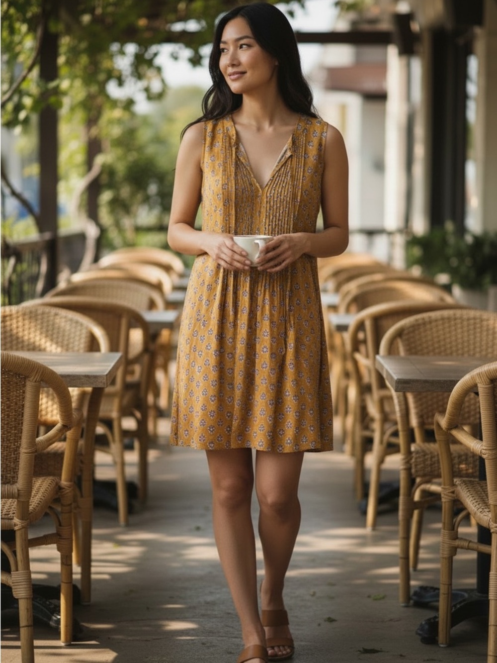 St. John’s Bay Sleeveless Boho Dress – Size Small